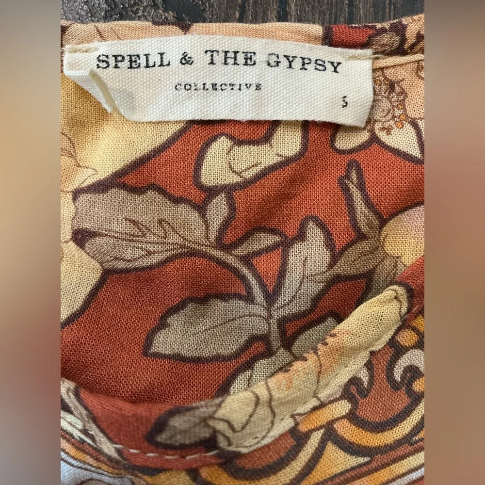 Spell and the Gypsy Amethyst Blouse Amber Size S - Picture 4 of 9